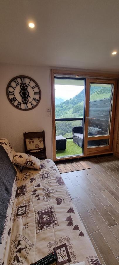 Studio Uissan pour 5 personnes à côté des pistes Huez Exterior foto